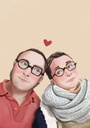 Portrait de couple personnalisé