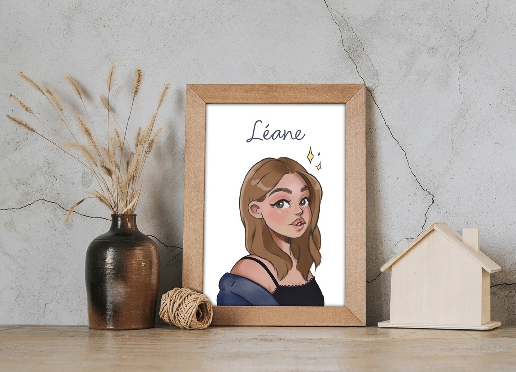 Portrait une personne personnalisé