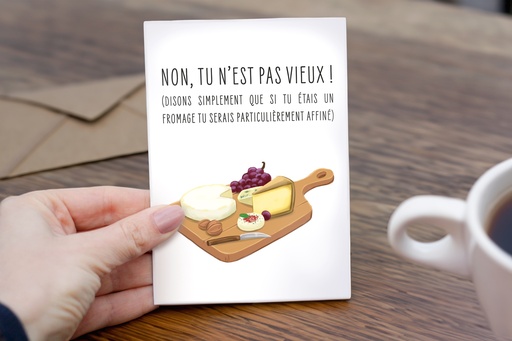 Carte de voeux - Plateau de fromage