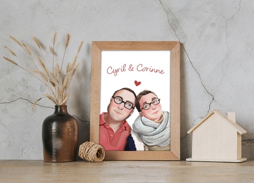 Cadeau couple personnalisé